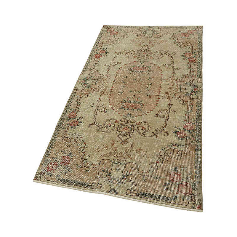 Alfombra Vintage Turca Anudada a Mano - 88 cm x 173 cm - K0082629