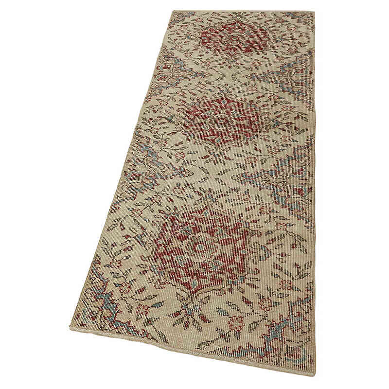 Vintage Turkish Hand-Knotted Rug - 2'  x 5' 9" (24" x 69") - K0082630