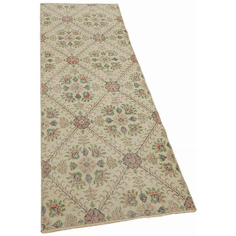 Vintage Turkish Hand-Knotted Rug - 2' 5" x 6' 8" (29" x 80") - K0082635