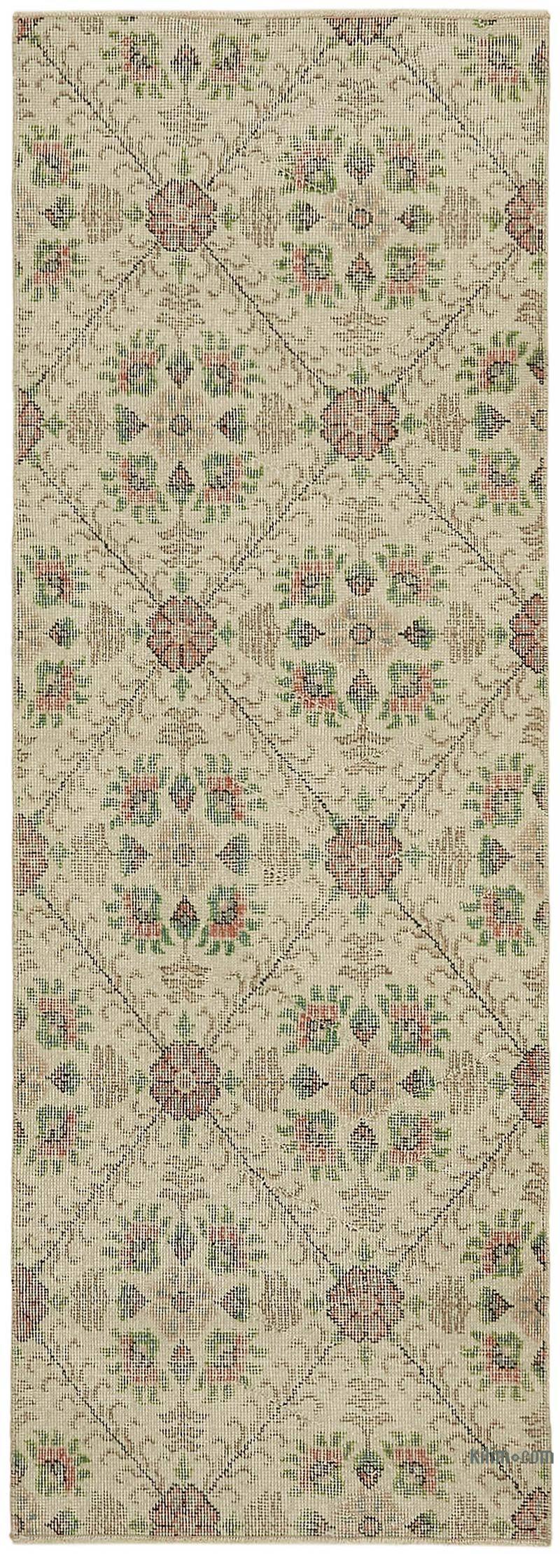 Vintage Turkish Hand-Knotted Rug - 2' 5" x 6' 8" (29" x 80") - K0082635