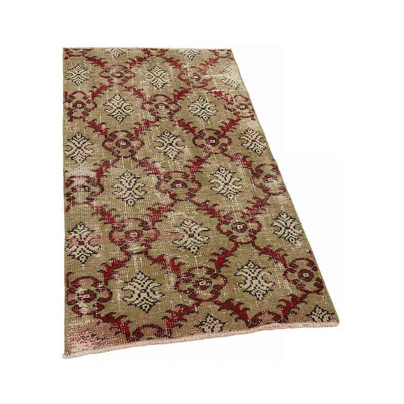 El Dokuma Vintage Halı - 74 cm x 135 cm - K0082638