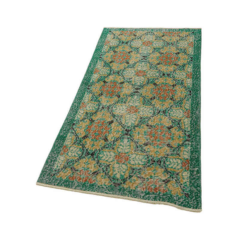 Alfombra Vintage Turca Anudada a Mano - 76 cm x 154 cm - K0082640