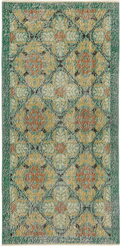 Vintage Turkish Hand-Knotted Rug - 2' 6" x 5' 1" (30" x 61")