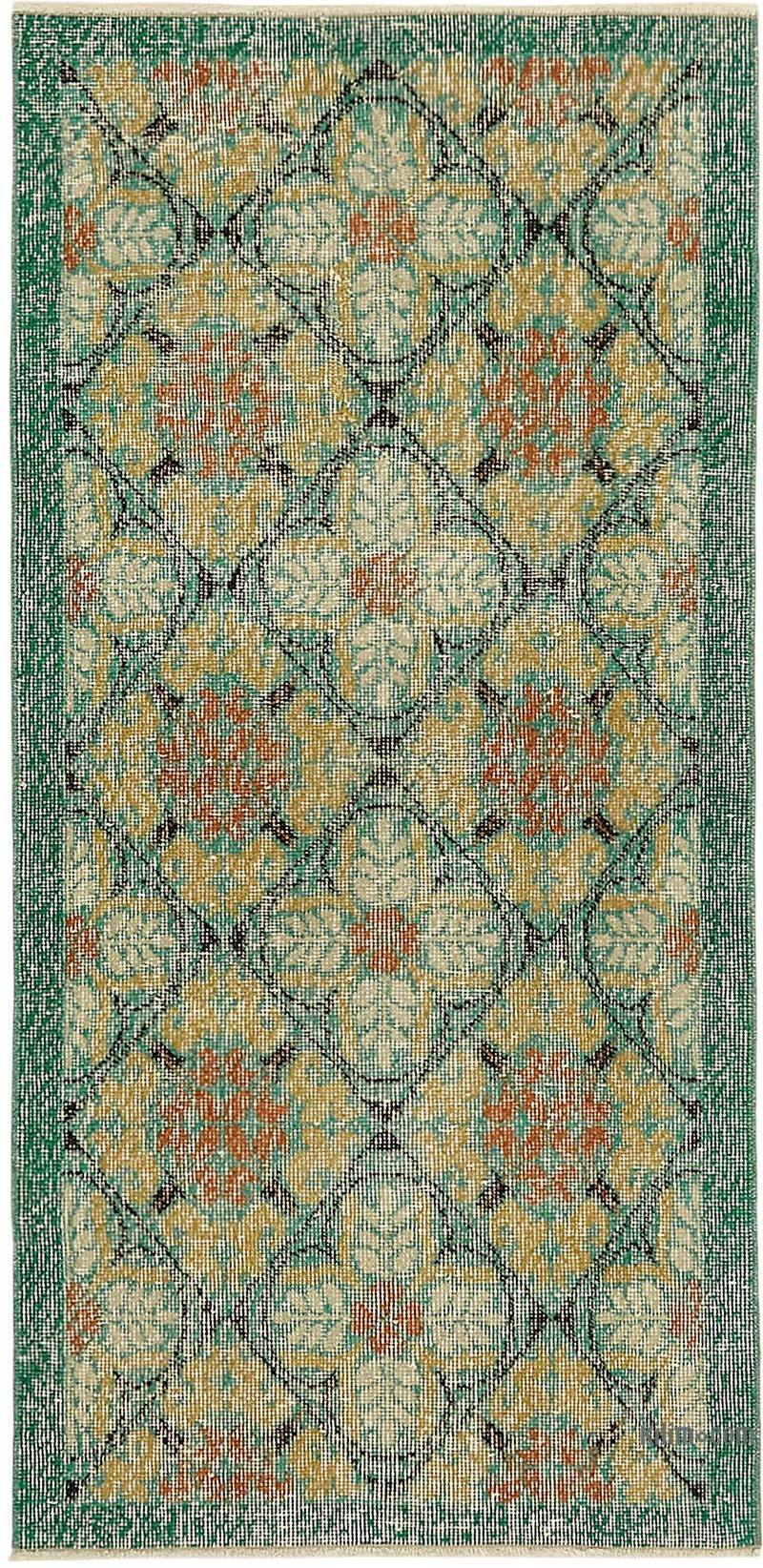 Alfombra Vintage Turca Anudada a Mano - 76 cm x 154 cm - K0082640