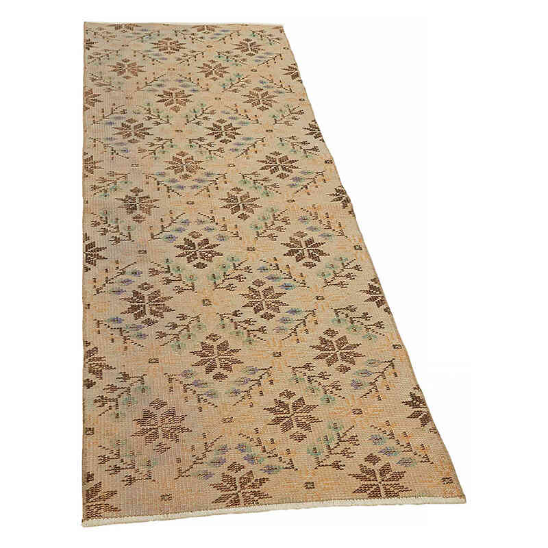 Vintage Turkish Hand-Knotted Rug - 2' 4" x 6' 3" (28" x 75") - K0082644