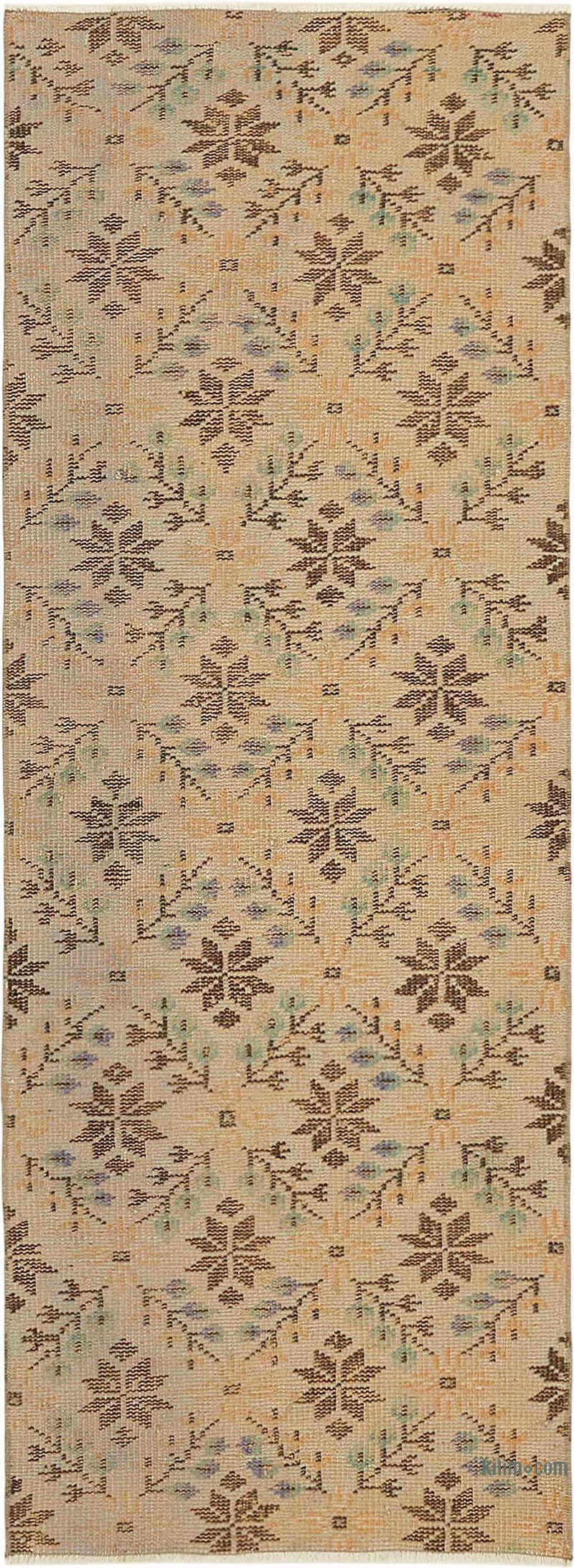 Vintage Turkish Hand-Knotted Rug - 2' 4" x 6' 3" (28" x 75") - K0082644