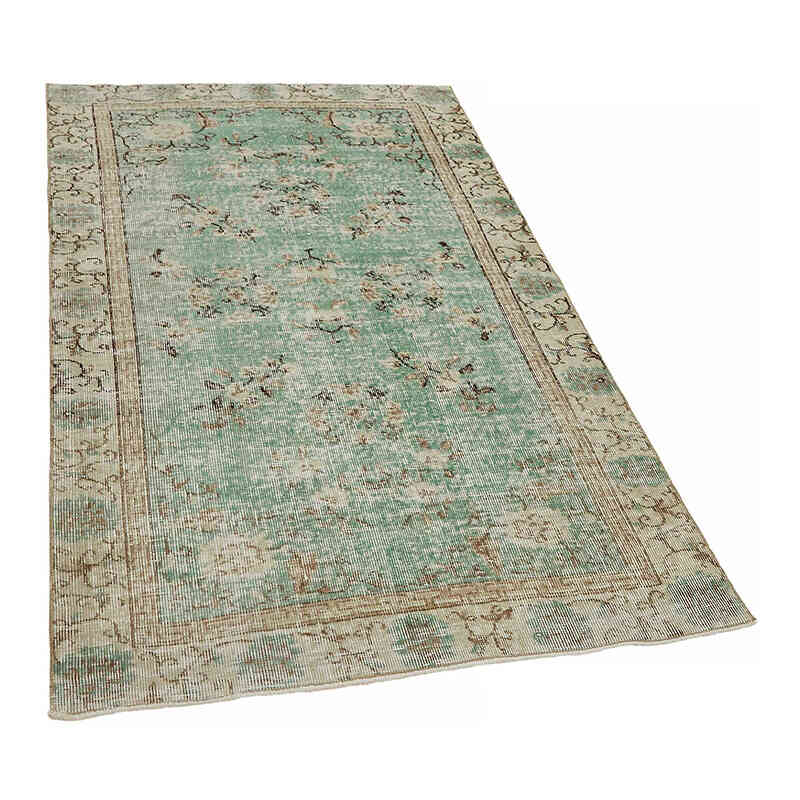 Alfombra Vintage Turca Anudada a Mano - 109 cm x 181 cm - K0082650