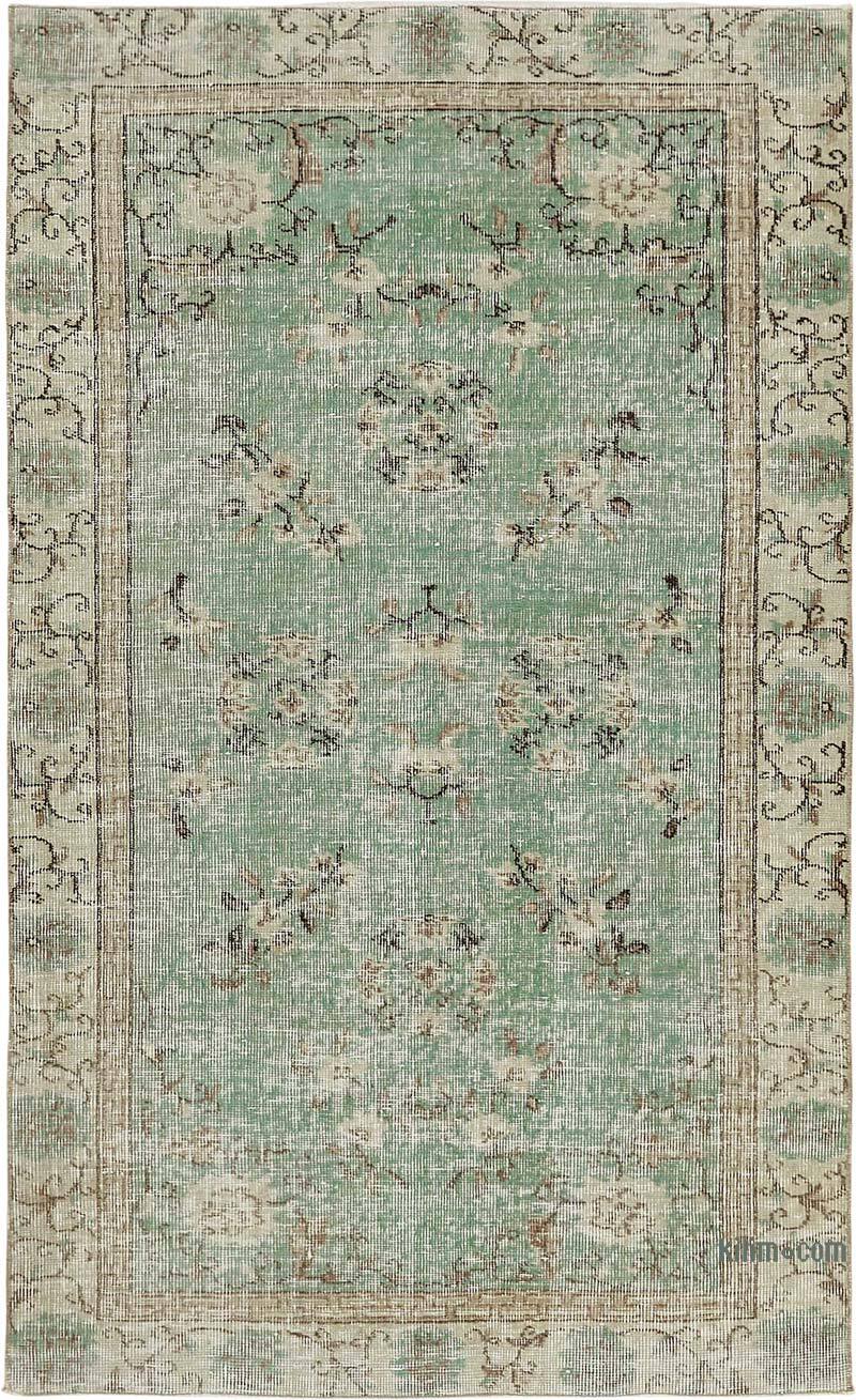 Alfombra Vintage Turca Anudada a Mano - 109 cm x 181 cm - K0082650