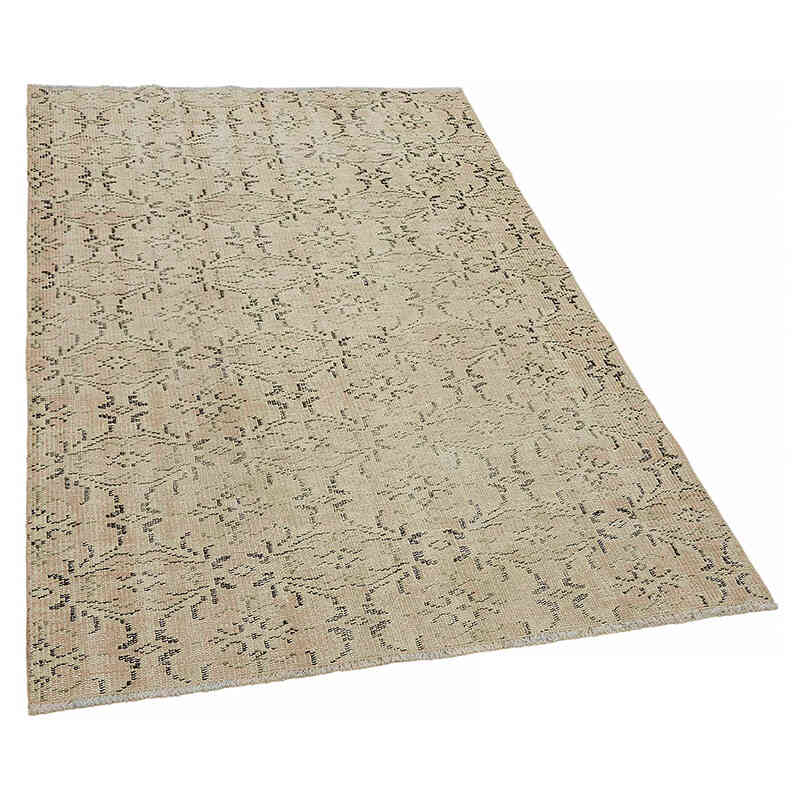 Alfombra Vintage Turca Anudada a Mano - 113 cm x 166 cm - K0082651