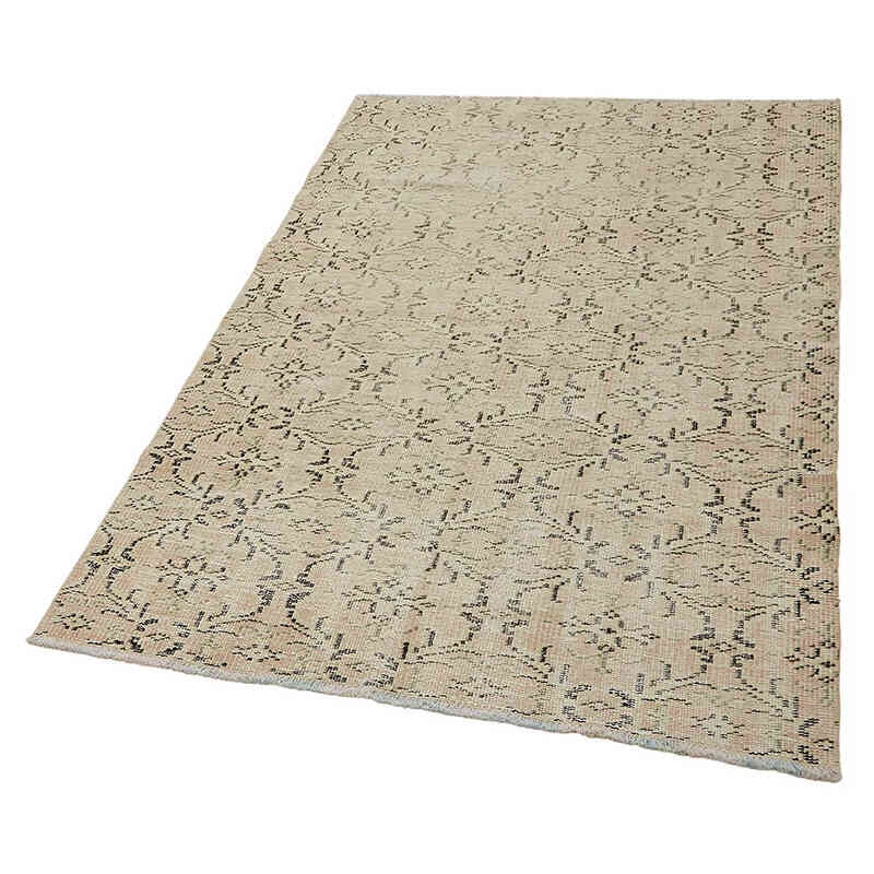 Alfombra Vintage Turca Anudada a Mano - 113 cm x 166 cm - K0082651