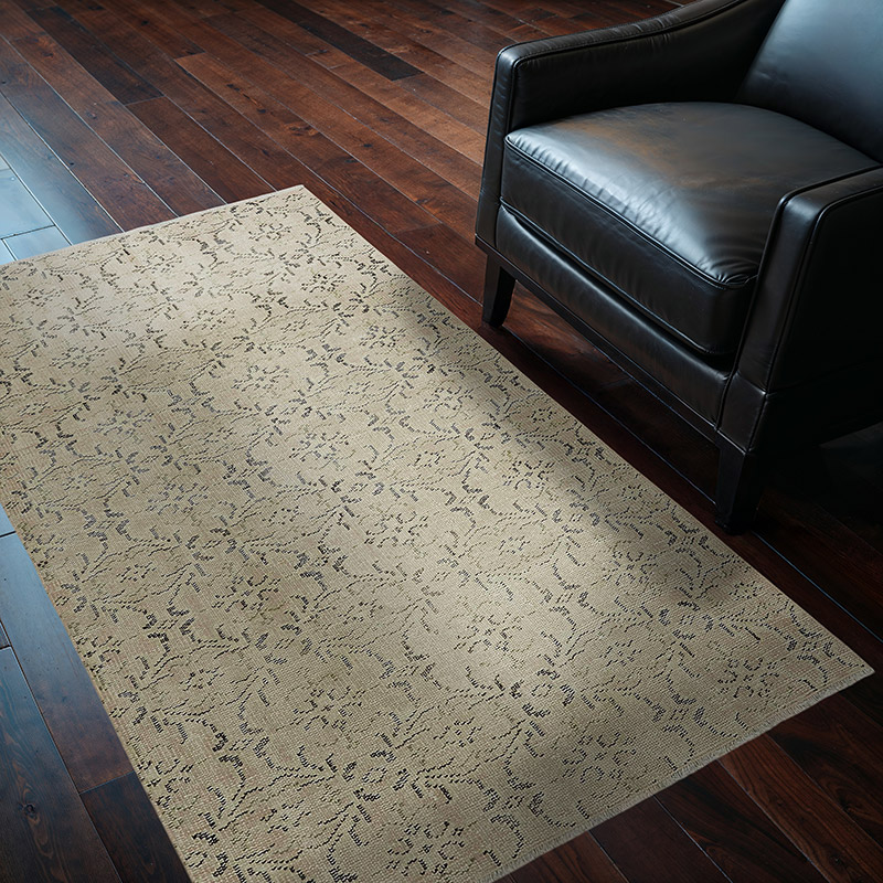 Alfombra Vintage Turca Anudada a Mano - 113 cm x 166 cm - K0082651