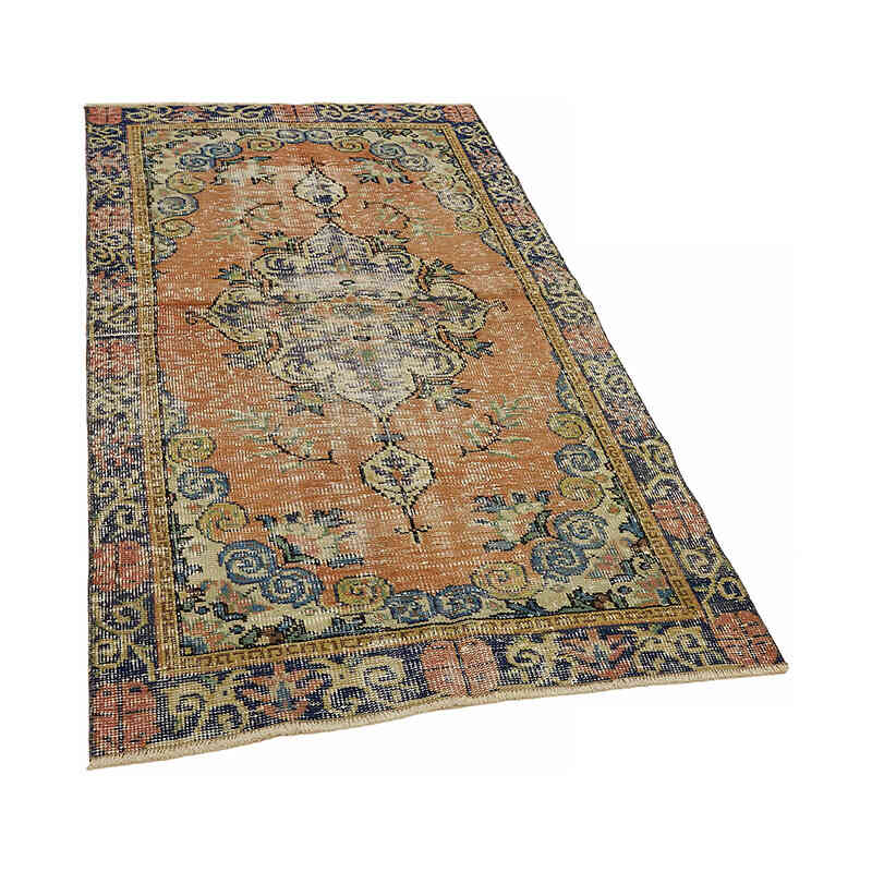 El Dokuma Vintage Halı - 102 cm x 180 cm - K0082652