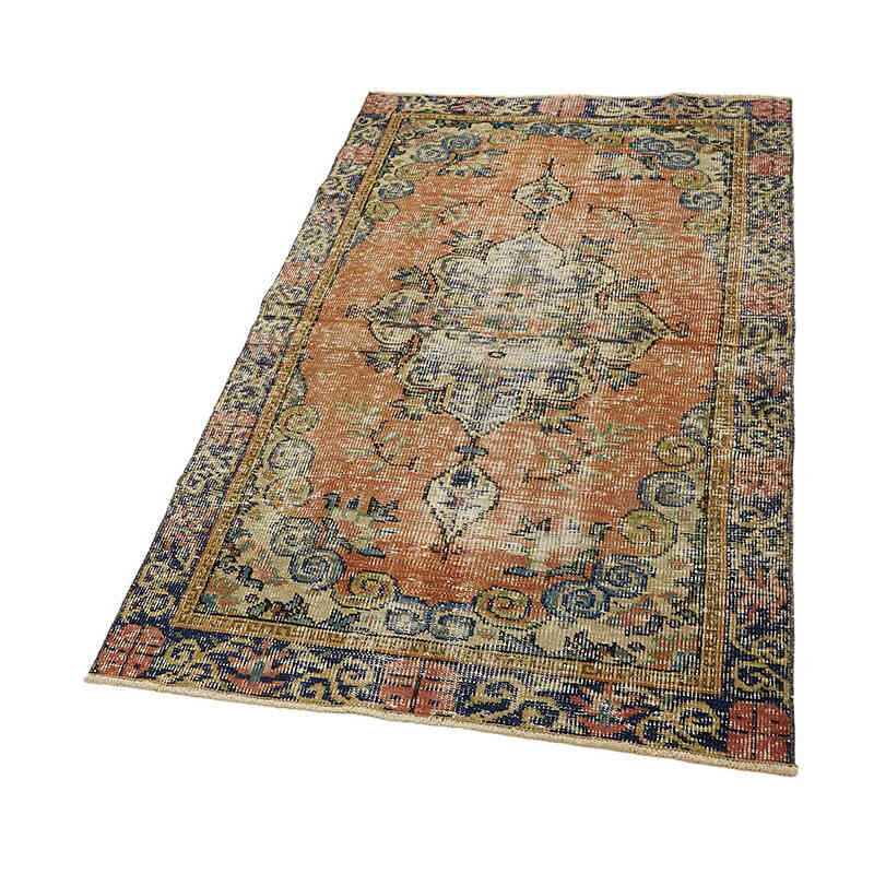 El Dokuma Vintage Halı - 102 cm x 180 cm - K0082652