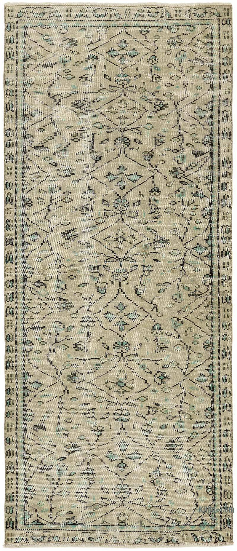 El Dokuma Vintage Halı - 89 cm x 207 cm - K0082654