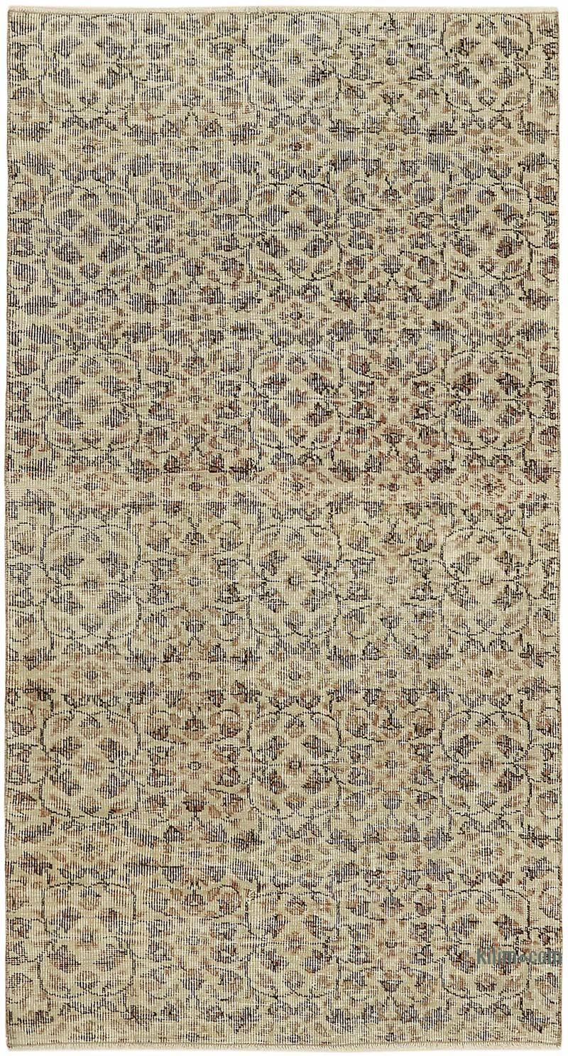 Vintage Turkish Hand-Knotted Rug - 3' 3" x 6' 1" (39" x 73") - K0082657