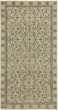 Alfombra Vintage Turca Anudada a Mano - 100 cm x 185 cm