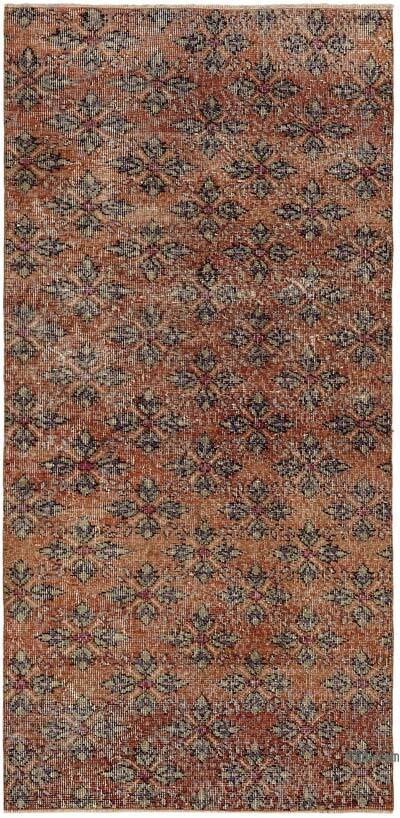 Vintage Turkish Hand-Knotted Rug - 3' 1" x 6' 3" (37" x 75")