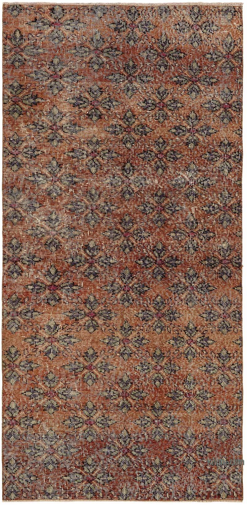 El Dokuma Vintage Halı - 94 cm x 191 cm - K0082660