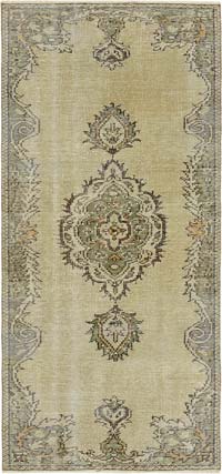 Vintage Turkish Hand-Knotted Rug - 2' 11" x 6'  (35" x 72")