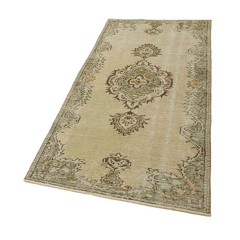 Alfombra Vintage Turca Anudada a Mano - 89 cm x 184 cm - K0082661