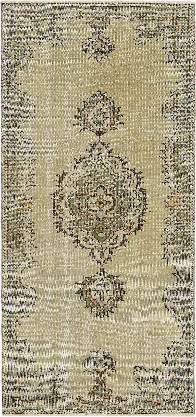 Alfombra Vintage Turca Anudada a Mano - 89 cm x 184 cm - K0082661