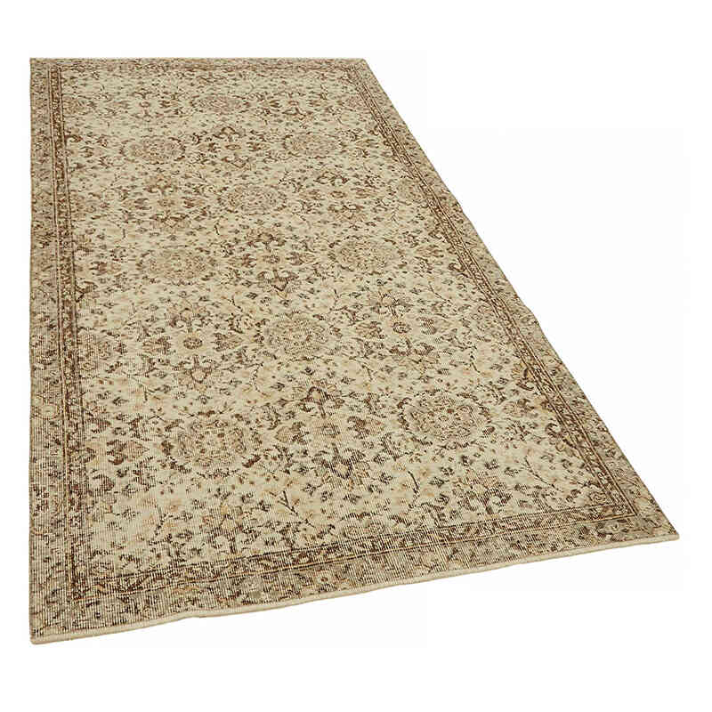 Vintage Turkish Hand-Knotted Rug - 4' 3" x 7' 8" (51" x 92") - K0082662