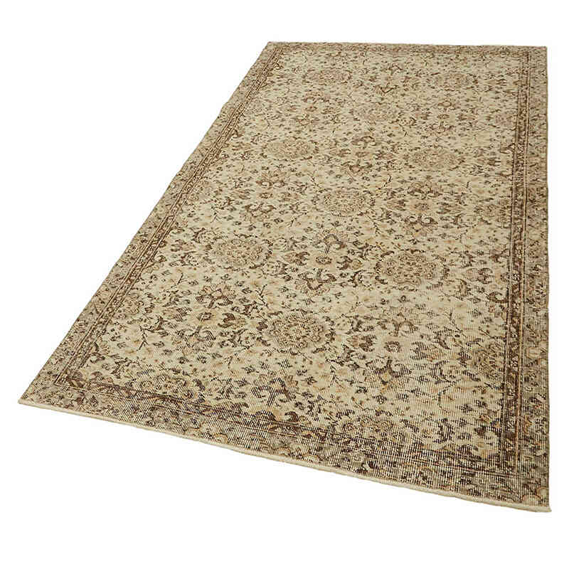 Vintage Turkish Hand-Knotted Rug - 4' 3" x 7' 8" (51" x 92") - K0082662