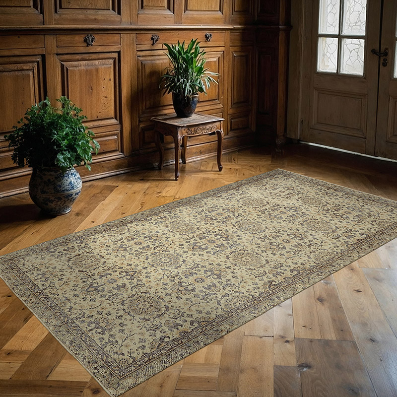 El Dokuma Vintage Halı - 129 cm x 234 cm - K0082662