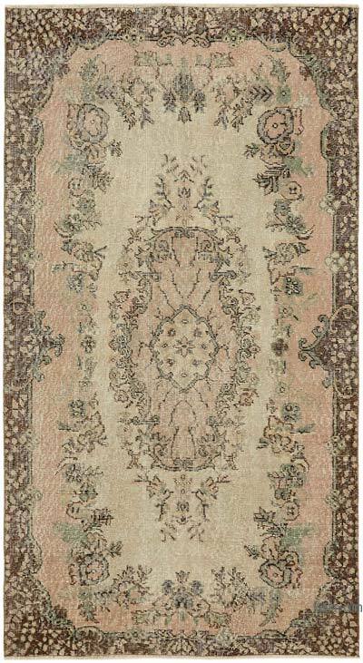 Alfombra Vintage Turca Anudada a Mano - 113 cm x 205 cm