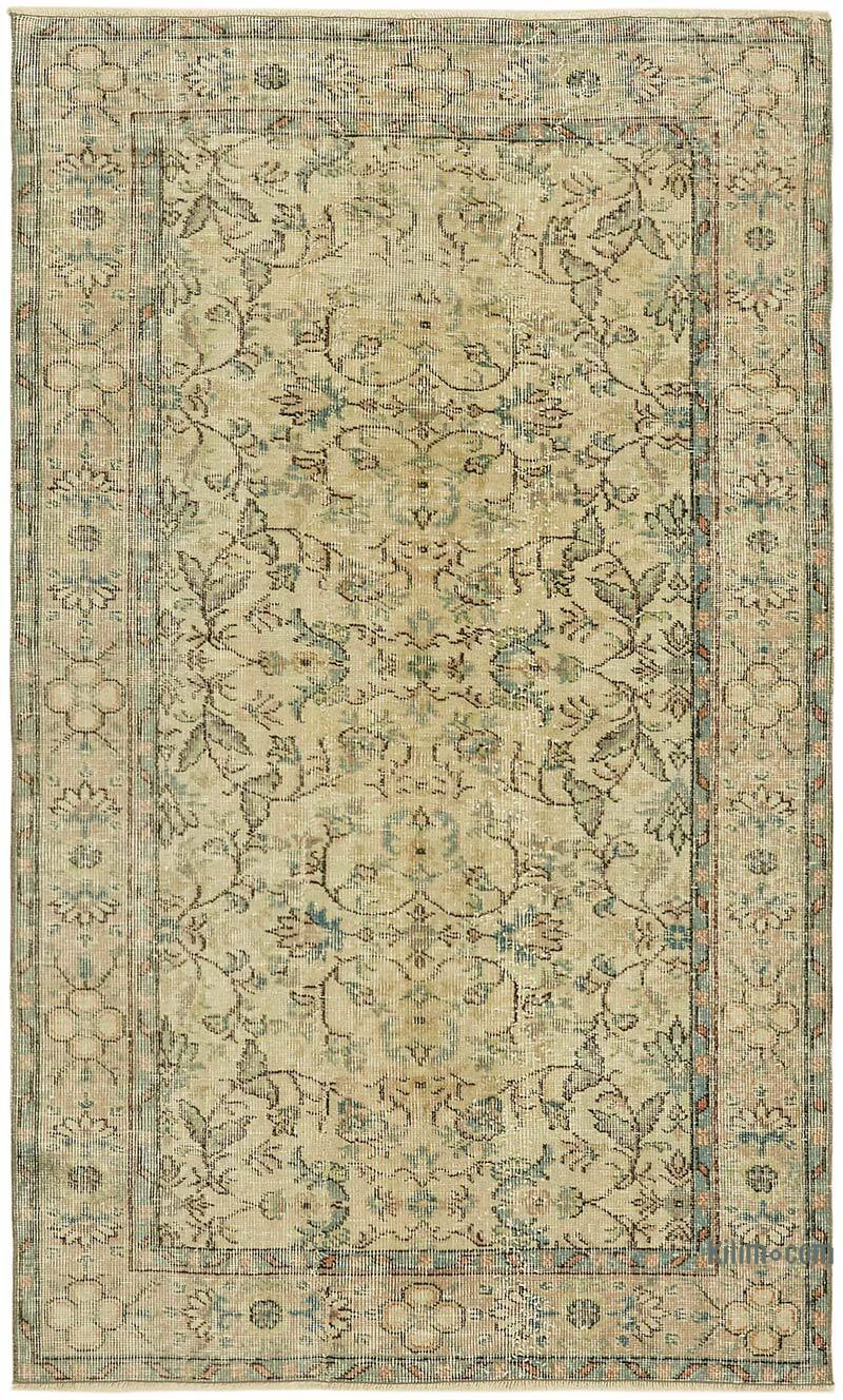 Alfombra Vintage Turca Anudada a Mano - 117 cm x 192 cm - K0082664