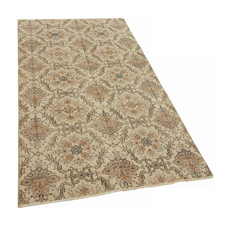 Alfombra Vintage Turca Anudada a Mano - 112 cm x 204 cm - K0082666