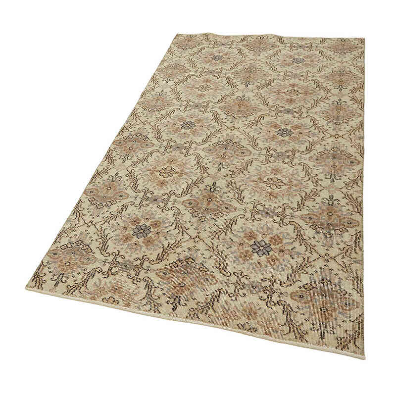 Alfombra Vintage Turca Anudada a Mano - 112 cm x 204 cm - K0082666