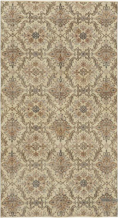 Vintage Turkish Hand-Knotted Rug - 3' 8" x 6' 8" (44" x 80")