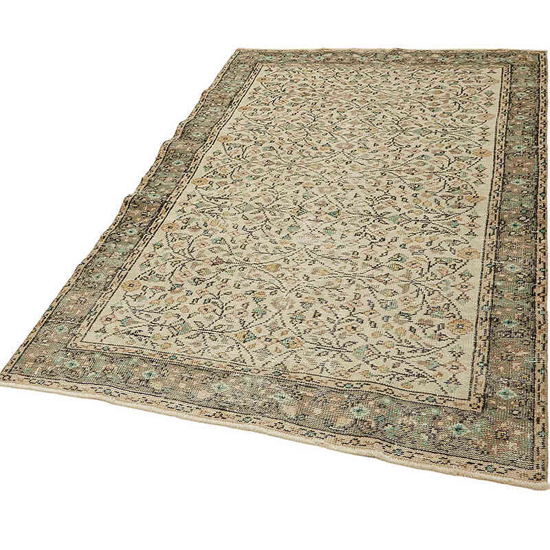 Alfombra Vintage Turca Anudada a Mano - 137 cm x 209 cm - K0082668