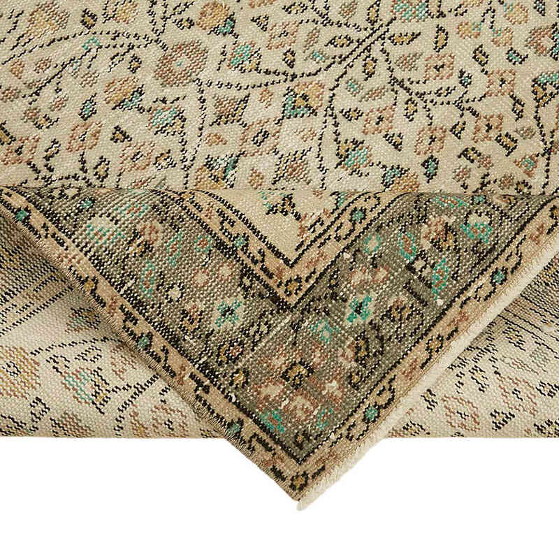 Alfombra Vintage Turca Anudada a Mano - 137 cm x 209 cm - K0082668