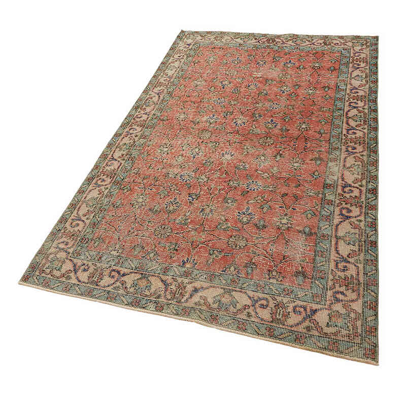 El Dokuma Vintage Halı - 120 cm x 207 cm - K0082669