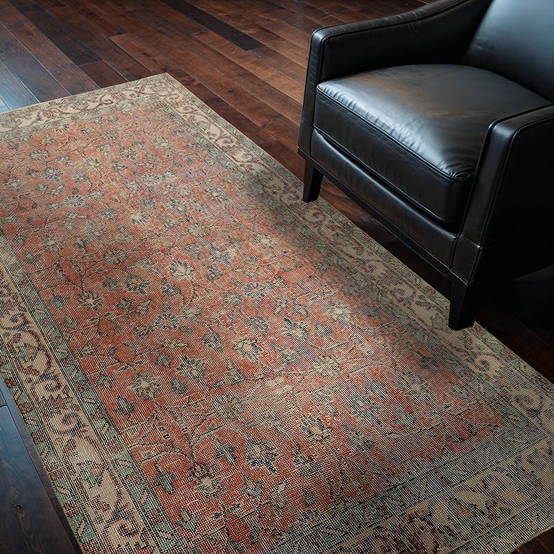 Alfombra Vintage Turca Anudada a Mano - 120 cm x 207 cm - K0082669