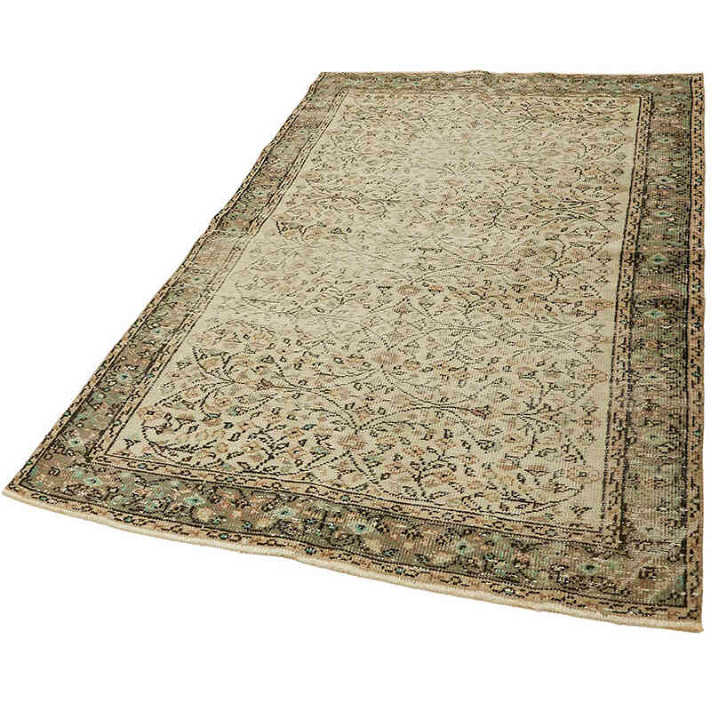 Alfombra Vintage Turca Anudada a Mano - 138 cm x 214 cm - K0082670