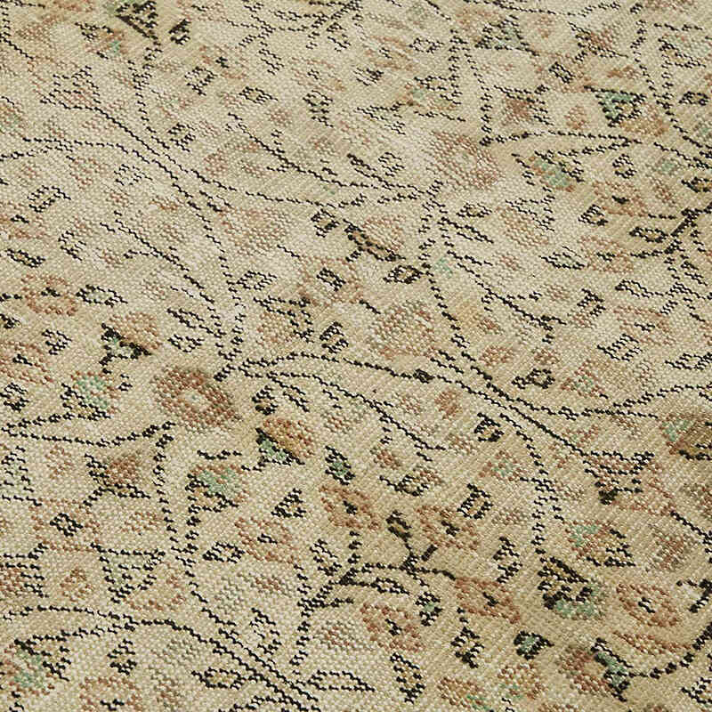 Alfombra Vintage Turca Anudada a Mano - 138 cm x 214 cm - K0082670