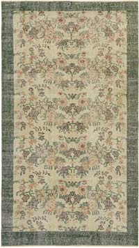 Vintage Turkish Hand-Knotted Rug - 3' 8" x 6' 6" (44" x 78")