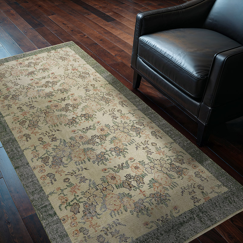 Vintage Turkish Hand-Knotted Rug - 3' 8" x 6' 6" (44" x 78") - K0082671