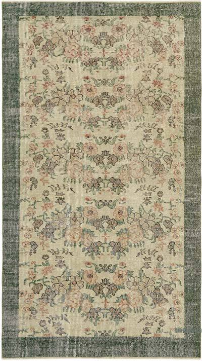 Alfombra Vintage Turca Anudada a Mano - 113 cm x 199 cm