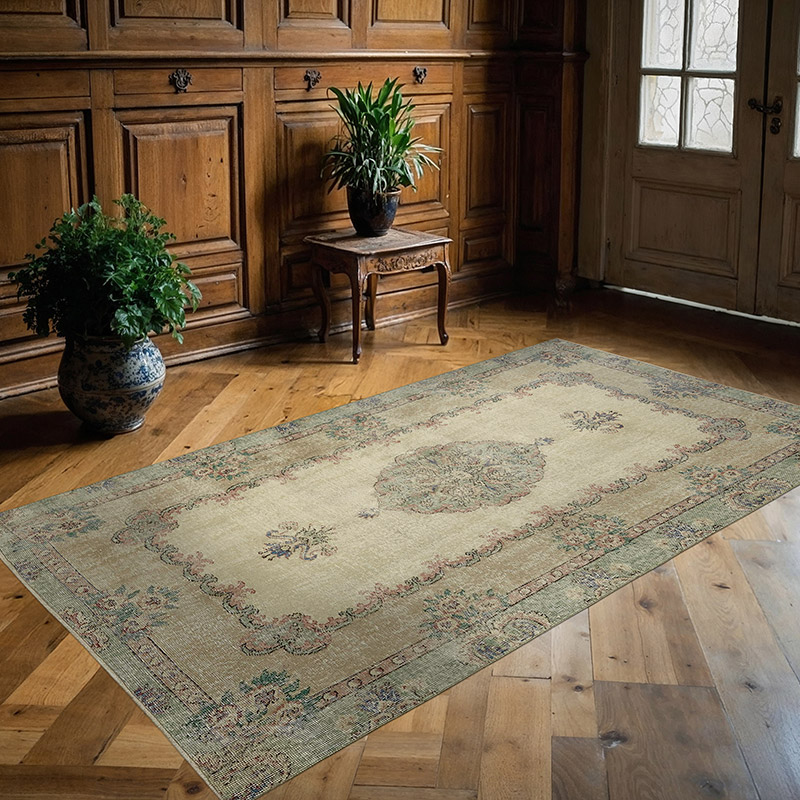 El Dokuma Vintage Halı - 129 cm x 221 cm - K0082672