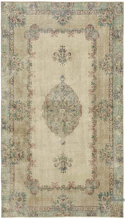 Alfombra Vintage Turca Anudada a Mano - 129 cm x 221 cm
