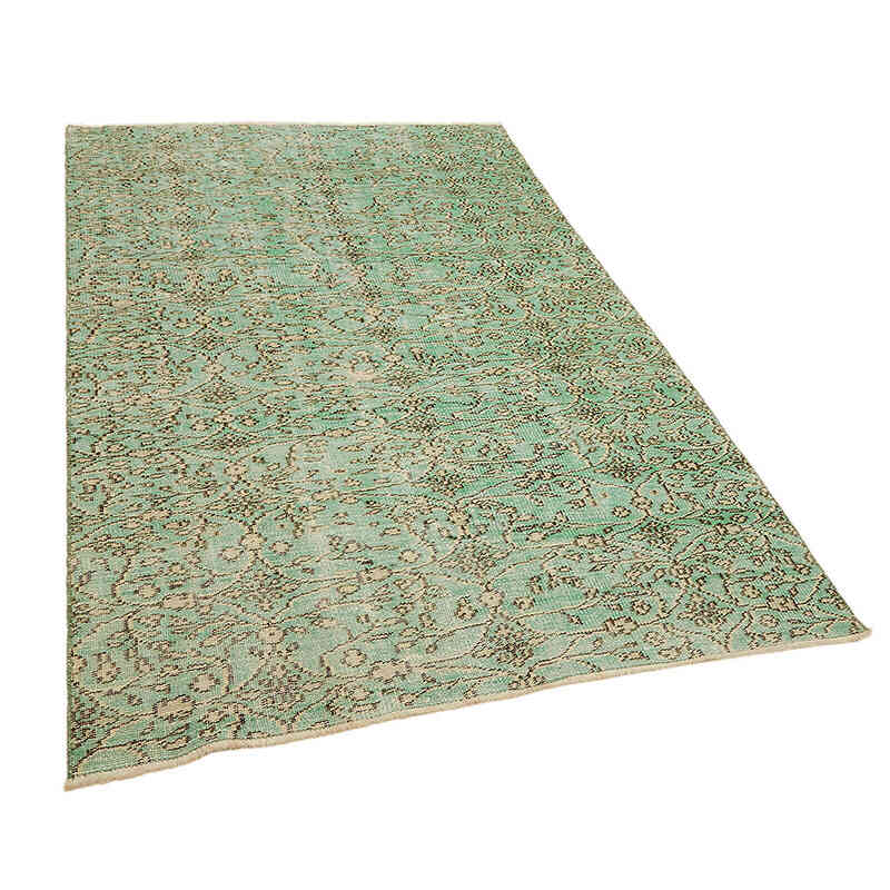 Alfombra Vintage Turca Anudada a Mano - 142 cm x 225 cm - K0082674