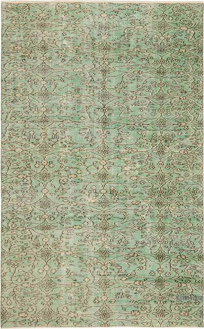 Vintage Turkish Hand-Knotted Rug - 4' 8" x 7' 5" (56" x 89")