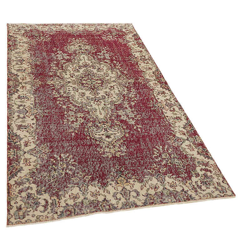 Alfombra Vintage Turca Anudada a Mano - 115 cm x 201 cm - K0082676