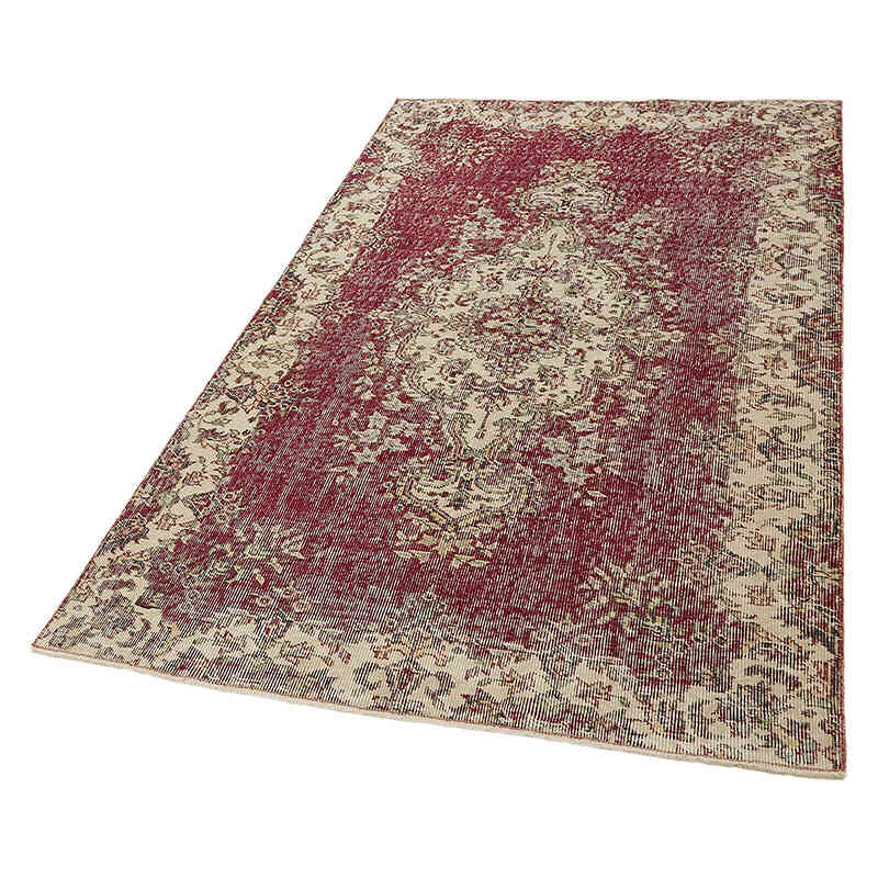Alfombra Vintage Turca Anudada a Mano - 115 cm x 201 cm - K0082676