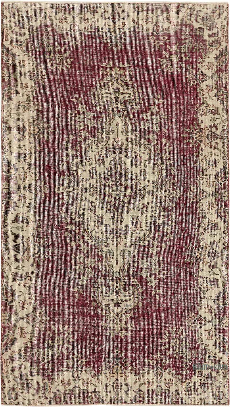 Alfombra Vintage Turca Anudada a Mano - 115 cm x 201 cm - K0082676