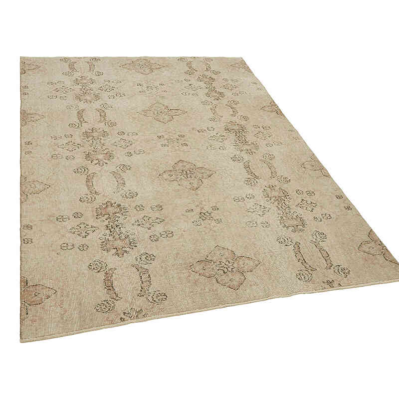 Alfombra Vintage Turca Anudada a Mano - 142 cm x 191 cm - K0082678